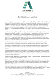 Presentazione anteprima - Laser Desktop