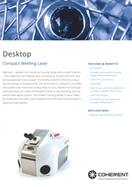 Depliant anteprima - Laser Desktop (inglese)
